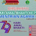 PT Sumatraco Langgeng Abadi Mengapresiasi Peran Kemenag RI dalam Peringatan HUT ke-79
