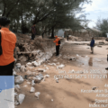 Tangkis Laut di Dusun Menangguh Roboh Akibat Banjir Rob