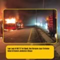 Lagi-Lagi di KM 72 Tol Cipali, Bus Harapan Jaya Terbakar Hebat di Bawah Jembatan Cikopo