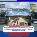 Antrean Mengular Satu Kilometer di Exit Tol Bocimi Parungkuda Imbas Volume Kendaraan Padat