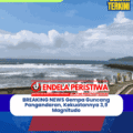 BREAKING NEWS Gempa Guncang Pangandaran, Kekuatannya 3,9 Magnitudo